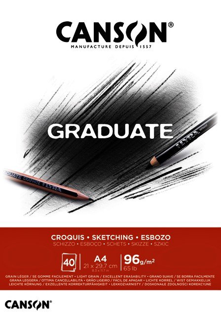 Canson Graduate Eskiz Çizim Defter A4 96gr 40yp