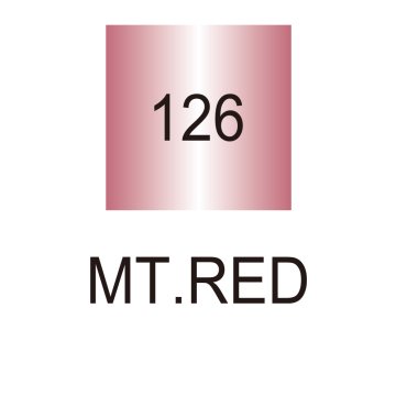 Zig Kaligrafi Kalemi MS-8400 Çift Taraflı Düz Kesik 2.0-3.5mm 126 Metalik Kırmızı (Red)