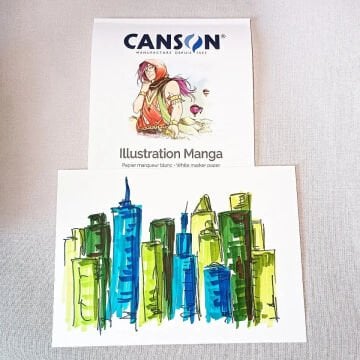 Canson Illustration BD Manga Comics 250gr A4 12yp