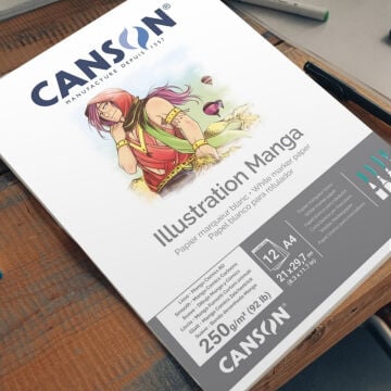 Canson İllustration Manga Çizim Blok A3 250gr 12yp