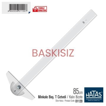 Hatas Minkale Başlıklı T Cetveli Kalın Bizote 85cm