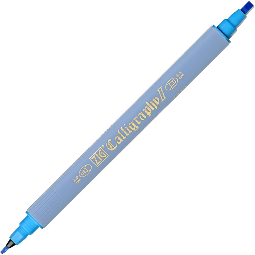 Zig Kaligrafi Kalemi Çift Uçlu 2mm + 3.5mm Tc-3100 031 Cobalt Blue