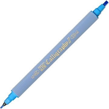 Zig Kaligrafi Kalemi Çift Uçlu 2mm + 3.5mm Tc-3100 031 Cobalt Blue