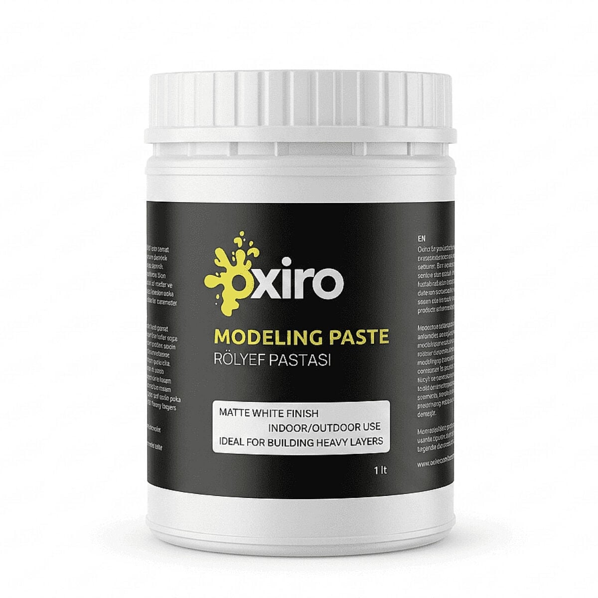 Oxiro Rölyef Pasta 1000ml Matte White
