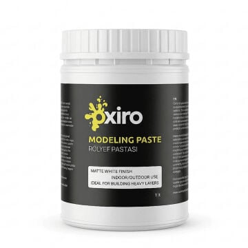 Oxiro Rölyef Pasta 1000ml Matte White