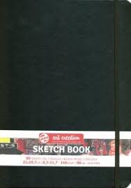 Talens Art Creation Eskiz Bloğu Sert Kapak A4 140gr 21x29,7cm Siyah 80yp