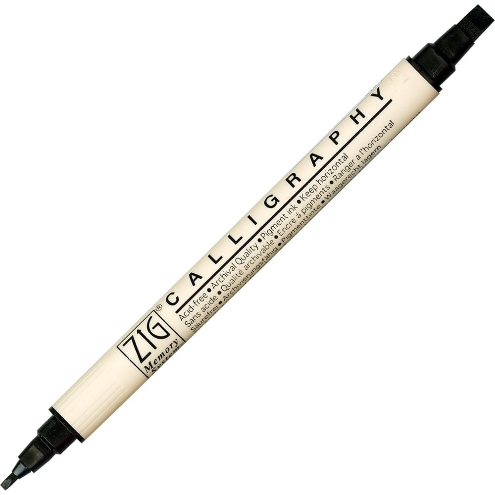 Zig Kaligrafi Kalemi Metalik Ms-3400 010 Pure Black