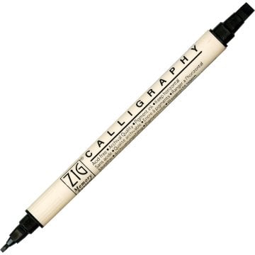 Zig Kaligrafi Kalemi Metalik Ms-3400 010 Pure Black