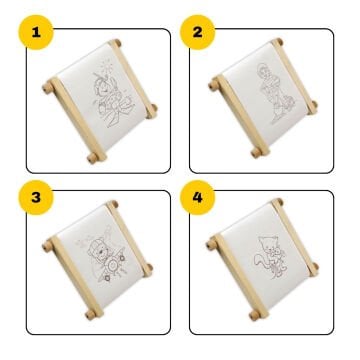 Brons Çevir Boya Tuval Seti 15x15cm BR-5071