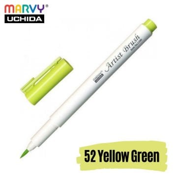 Marvy Artist Brush Pen 1100 Firça Uçlu Kalem 52 Yellow Green