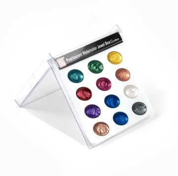 Zig Pearlescent Jewel Box 12 Renk Sulu Boya