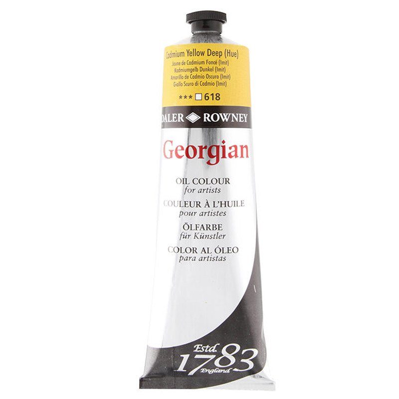 Daler Rowney Georgian Yağlı Boya 225ml 618 Cadmium Yellow Deep Hue