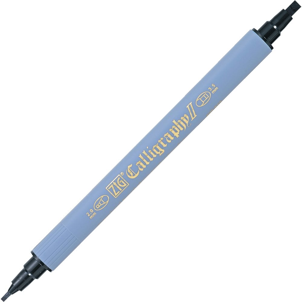Zig Kaligrafi Kalemi Çift Uçlu 2mm + 3.5mm Tc-3100 010 Black