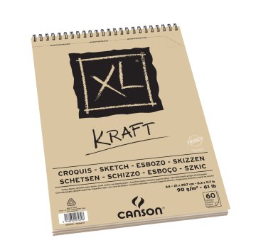 Canson XL Kraft Spiralli Eskiz Blok A4 90gr 60 Yaprak