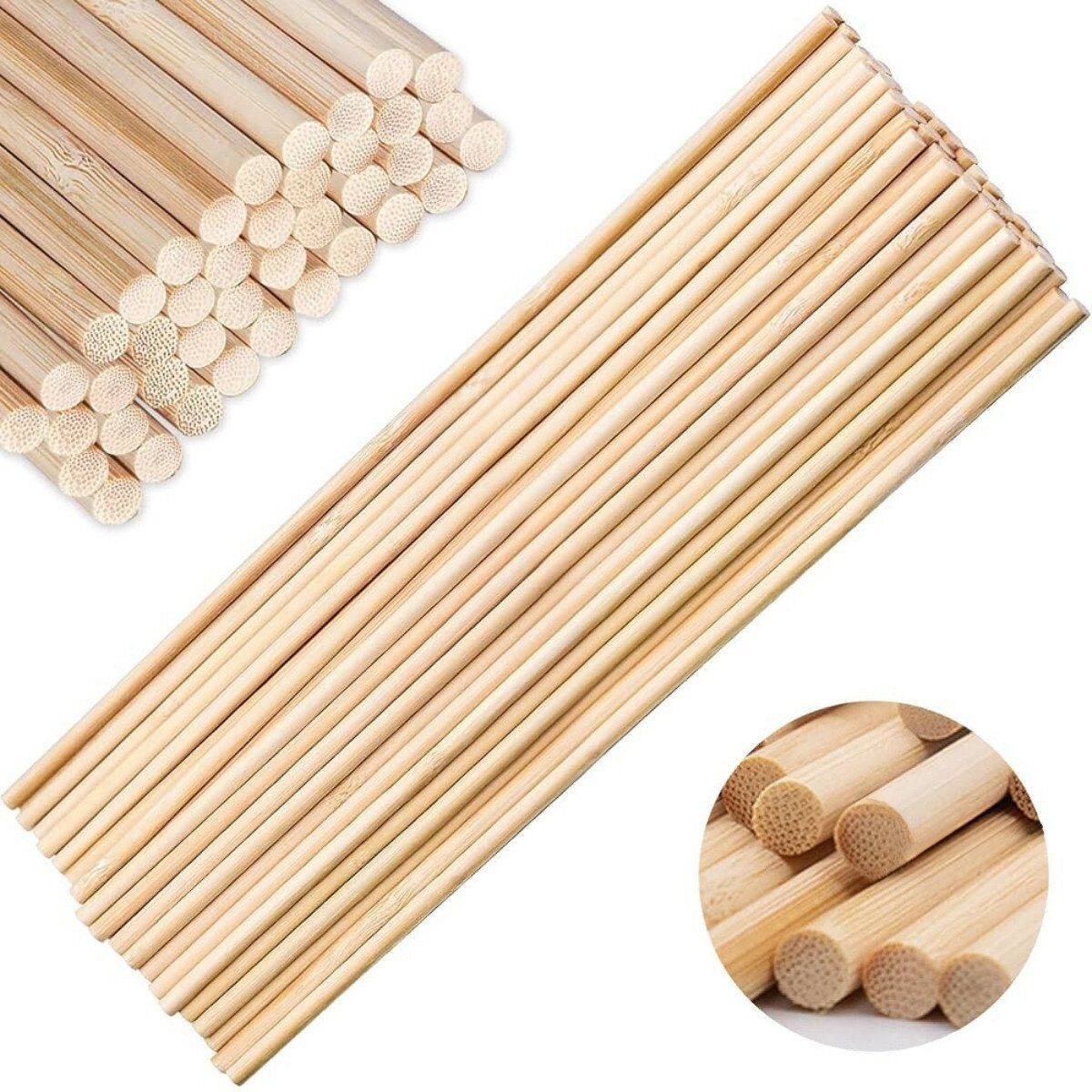 Art Elegant Bambu Çıta Yuvarlak 8mm 100cm 10lu