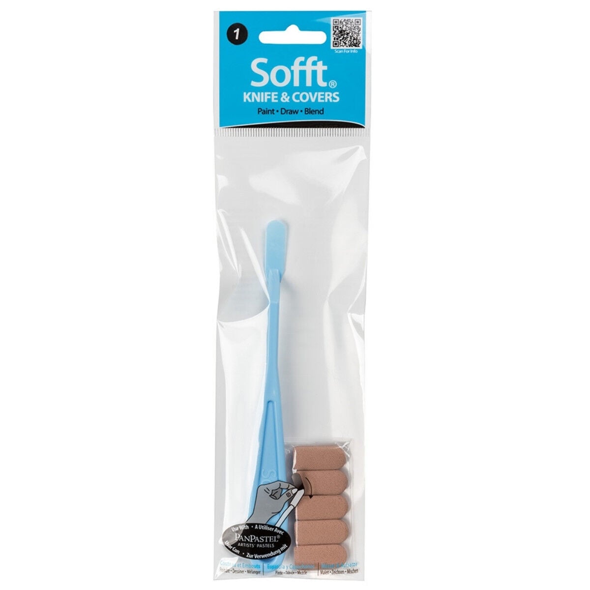 Pan Pastel Sofft Plastik Spatula Seti 1 Round