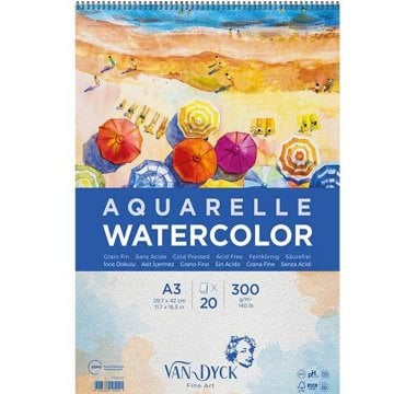 Van Dyck Aquarelle Sulu Boya Defteri A3 300gr 20yp