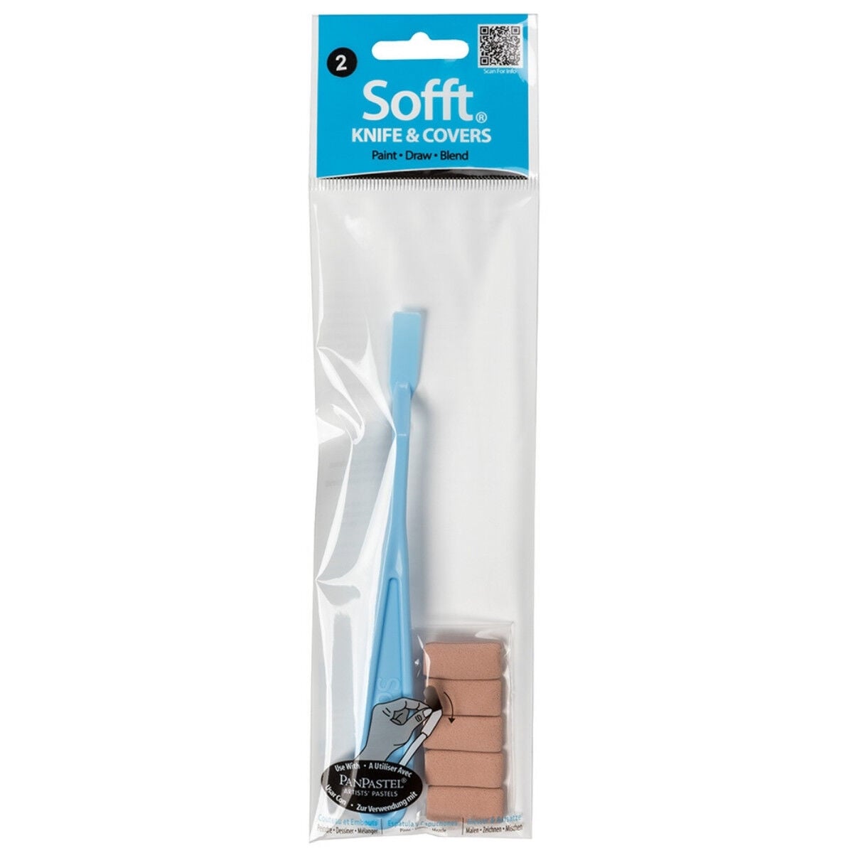 Pan Pastel Sofft Plastik Spatula Seti 2 Flat