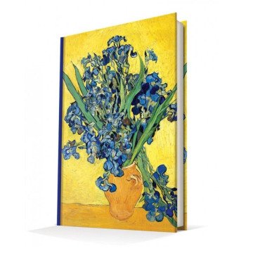 Deffter Sert Kapaklı 14x20cm 96 Sayfa Çizgili Art Of Word - Van Gogh Les İris