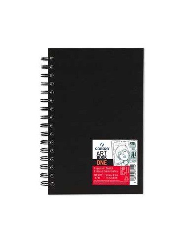 Canson Art Book One Eskiz Defter Sert Kapak 14x21.6cm 100gr 80yp Spiralli