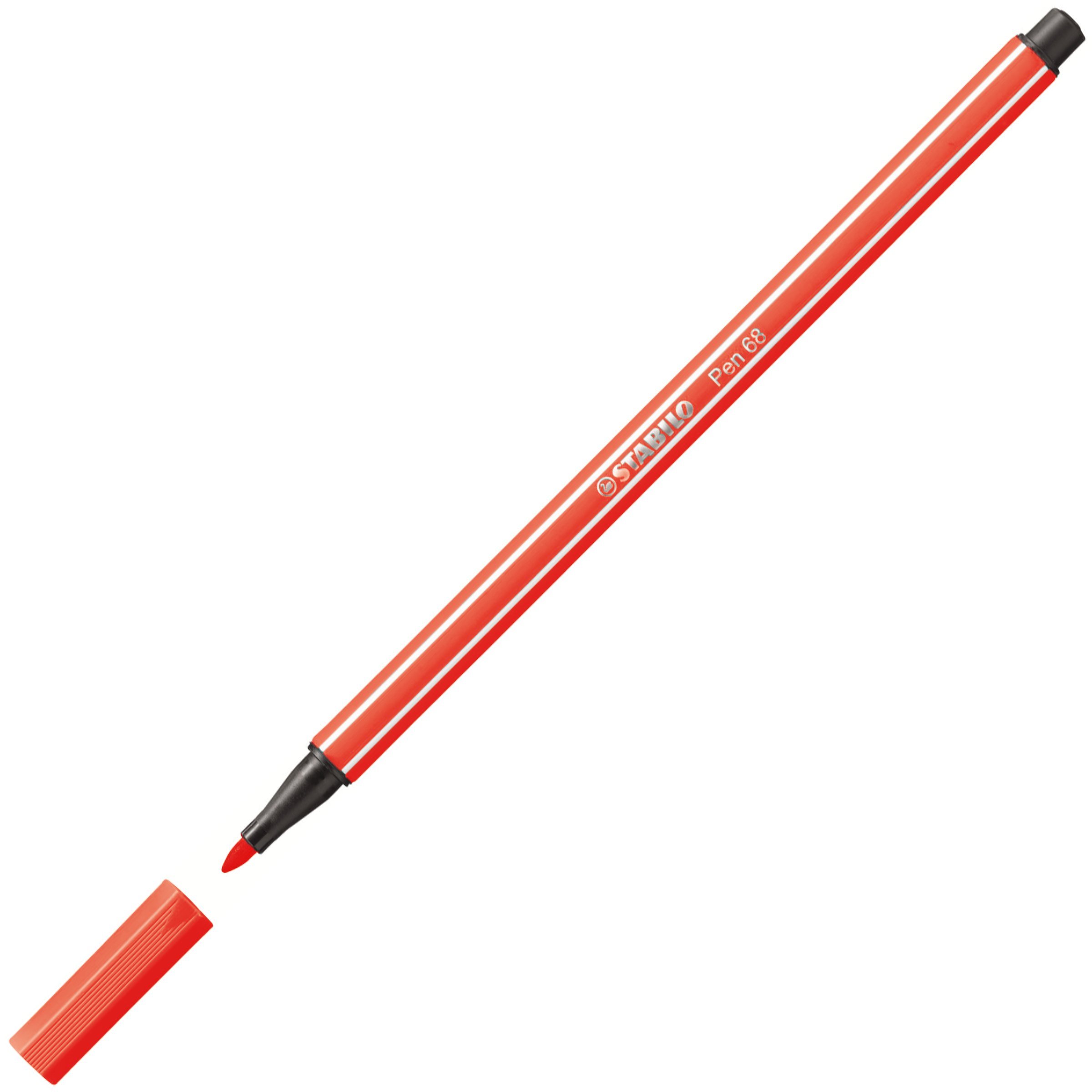 Stabilo Pen 68 Kalın Uçlu Keçeli Kalem 40 Açık Kırmızı