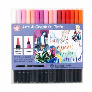 Zig Art&Graphic Twin Tut-80 Çift Uçlu Keçe Grafik Kalem Seti 80li