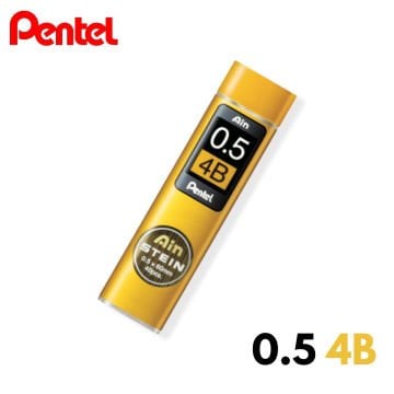 Pentel Ain Stein Kalem Ucu Hi-Polymer 0,5mm 4B 40 Adetlik Tüp