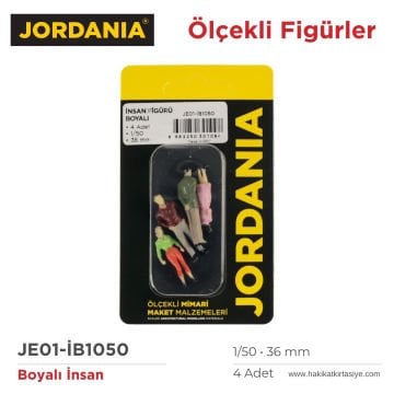 Jordania Maket Boyalı İnsan Figürü 1/50 36mm 4lü