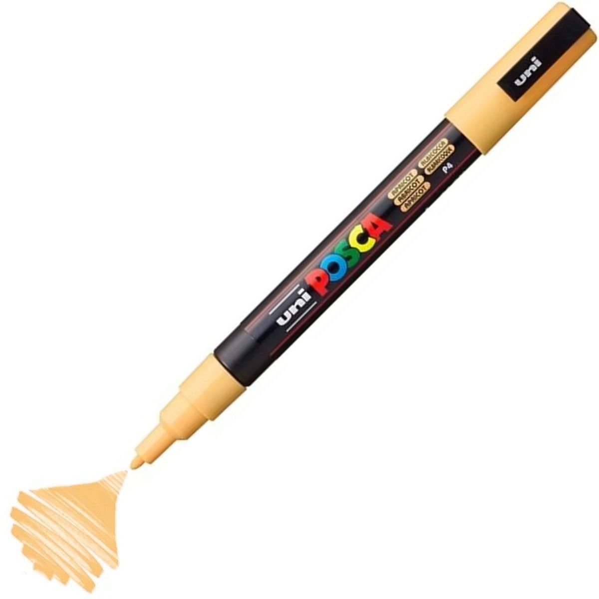 Uni Posca Su Bazlı Marker PC-3M 0.9-1.3mm P4 Apricot