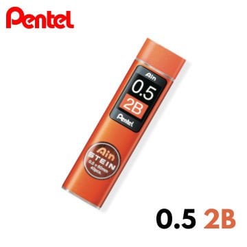 Pentel Ain Stein Kalem Ucu Hi-Polymer 0,5mm 2B 40 Adetlik Tüp