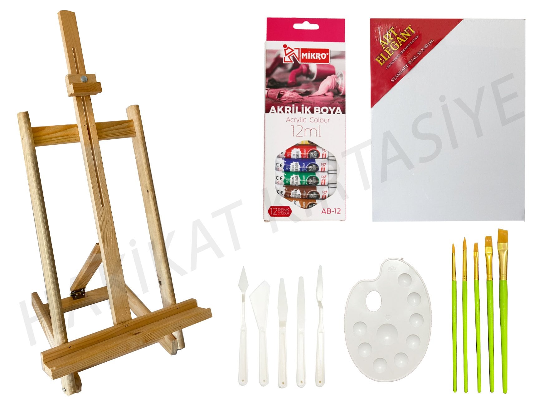 Akrilik Boya Öğrenciler İçin Başlangıç Seti 1