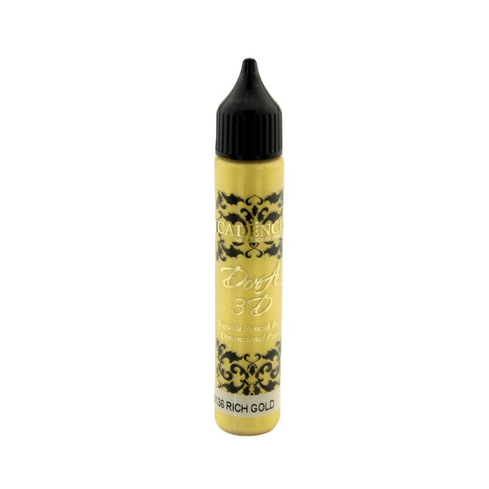 Cadence Dora Boyutlu Boncuk Boya 25ml 5136 Rich Gold