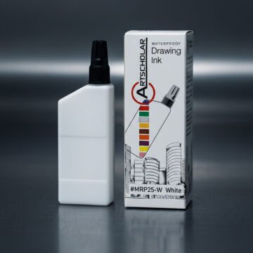Artscholar Waterproof Rapido Çini Mürekkebi 25ml Beyaz