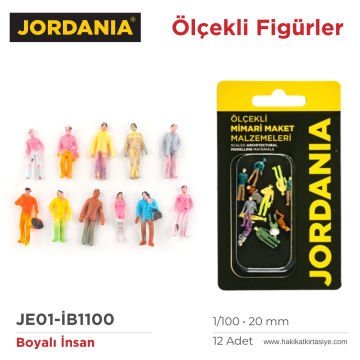 Jordania Maket Boyalı İnsan Figürü 1/100 20mm 12li
