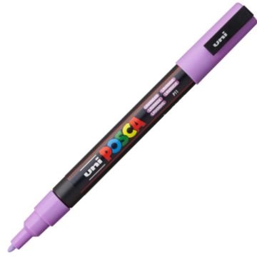 Uni Posca Su Bazlı Marker PC-3M 0.9-1.3mm P11 Lavender