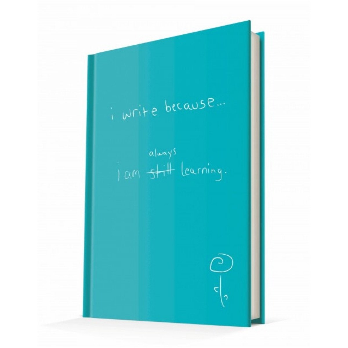 Deffter Sert Kapaklı 14x20cm 96 Sayfa Çizgili I Write Because - I Am Always Learning