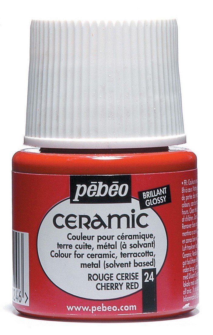 Pebeo Ceramic Seramik Boyası 45ml 24 Cherry Red