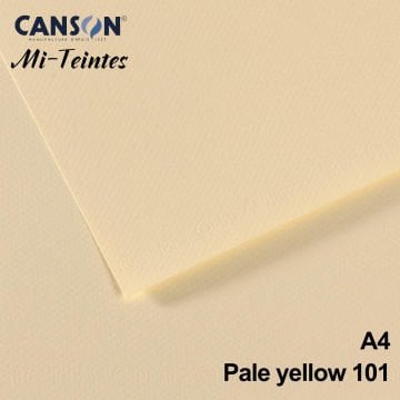 Mi-Teintes 160gr A4 101 Pale Yellow 3lü