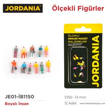 Jordania Maket Boyalı İnsan Figürü 1/150 13mm 12li