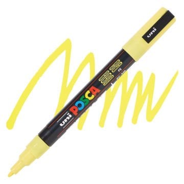 Uni Posca Su Bazlı Marker PC-3M 0.9-1.3mm P2 Sunshine Yellow