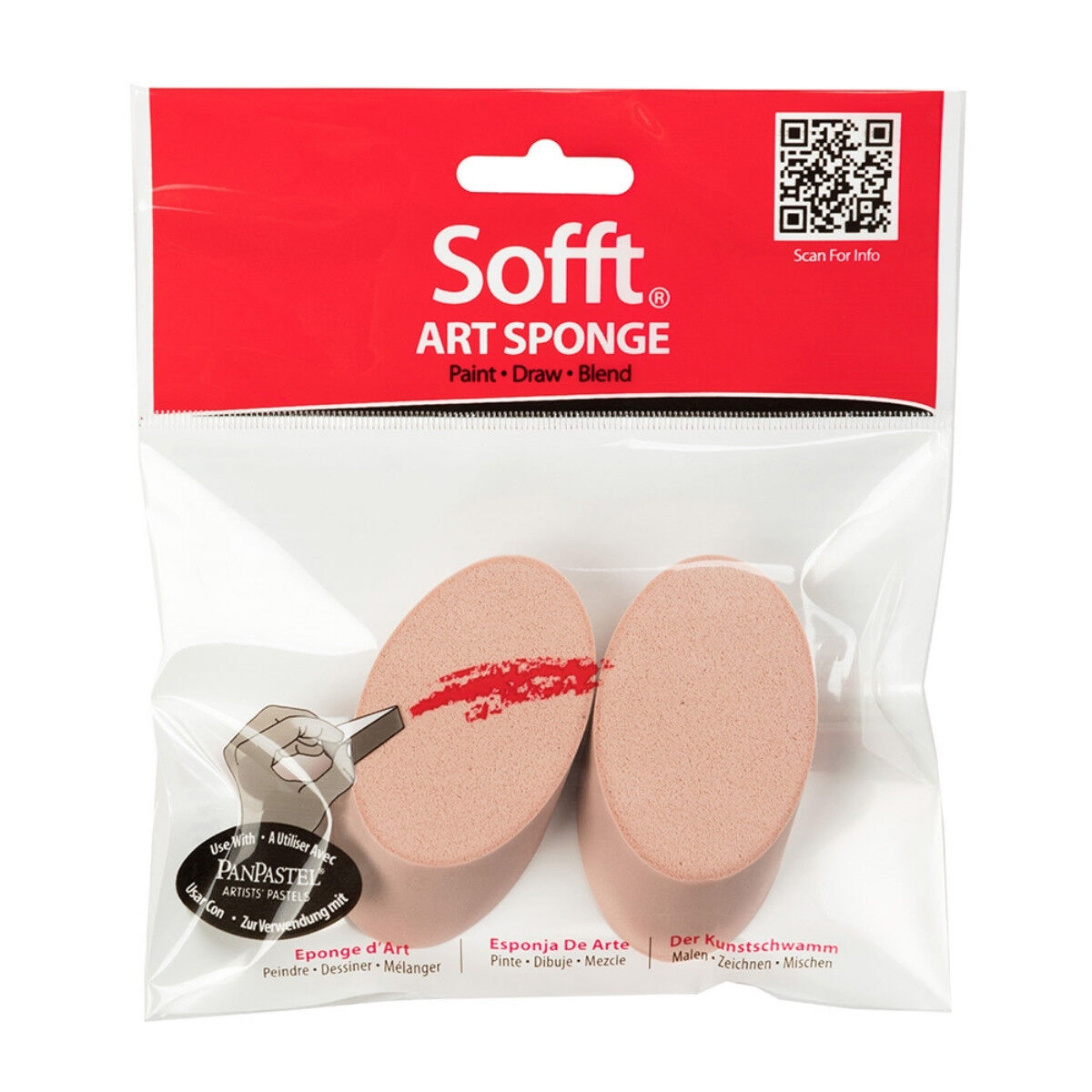 Pan Pastel Sofft Sünger Angle Slice Round 2li