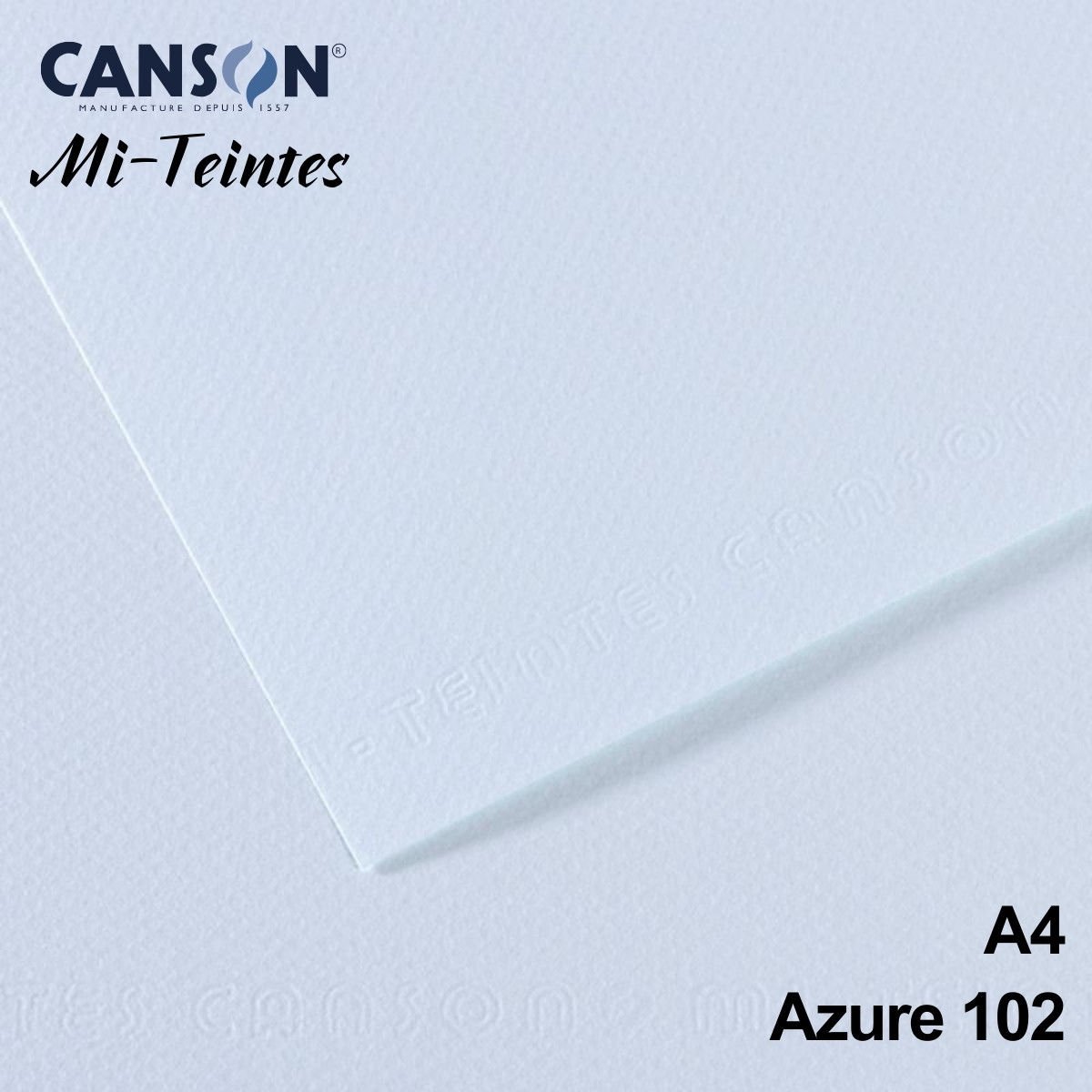Mi-Teintes 160gr A4 102 Azure 3lü