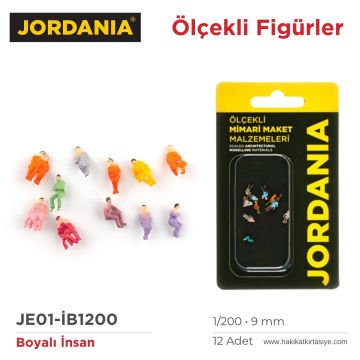 Jordania Maket Boyalı İnsan Figürü 1/200 9mm 12li