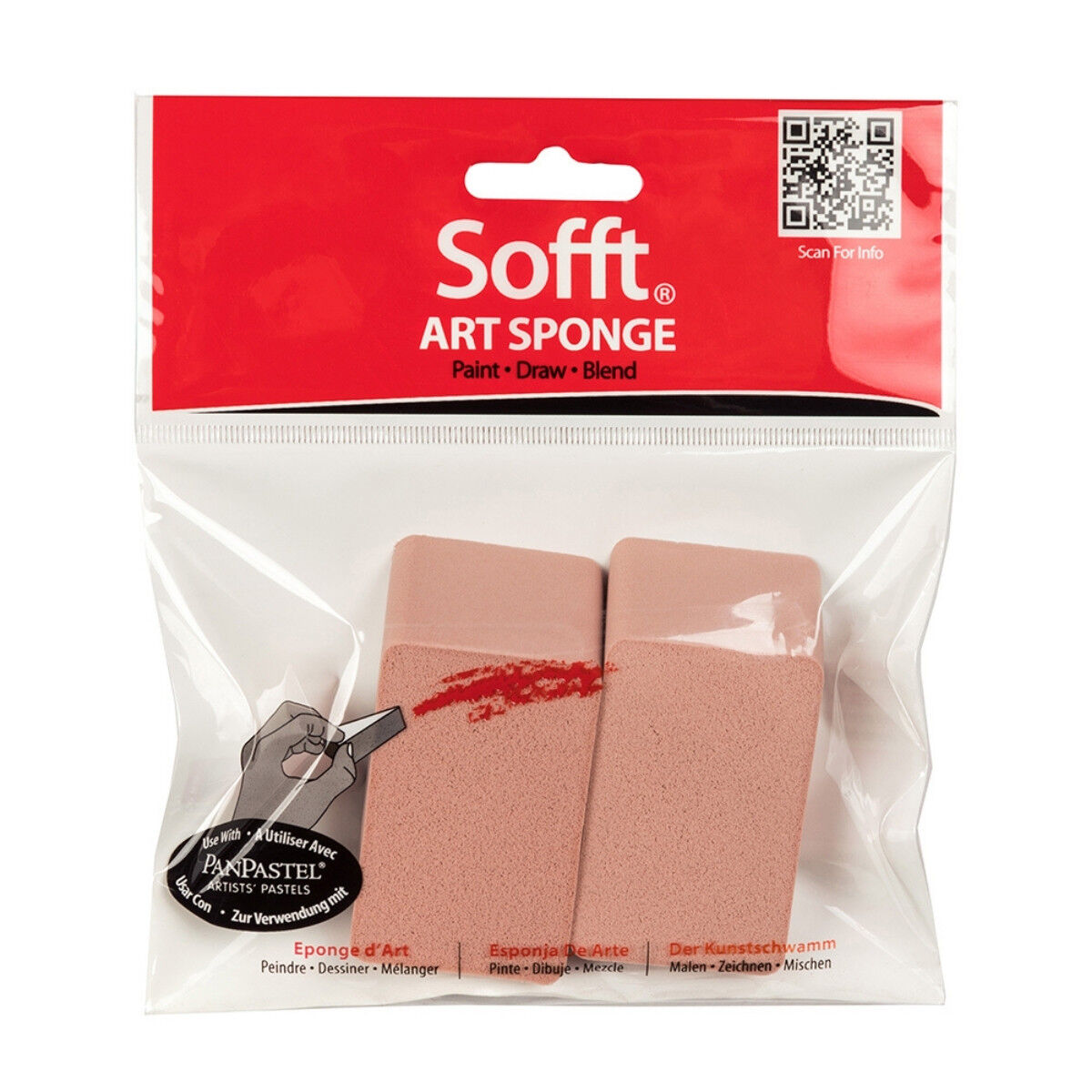 Pan Pastel Sofft Sünger Angle Slice Flat 2li