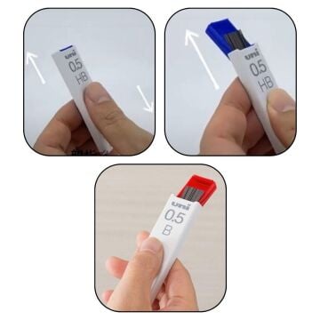 Uni Smudge Proof Versatil Uç 0.7mm 2B 60mm 40lı