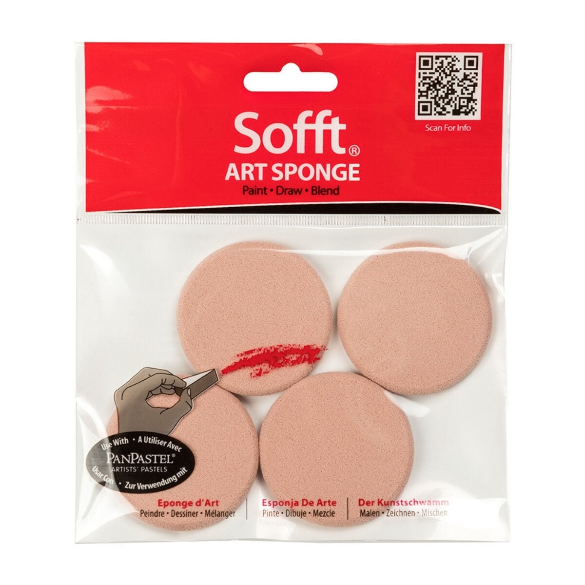 Pan Pastel Sofft Sünger Round 4lü