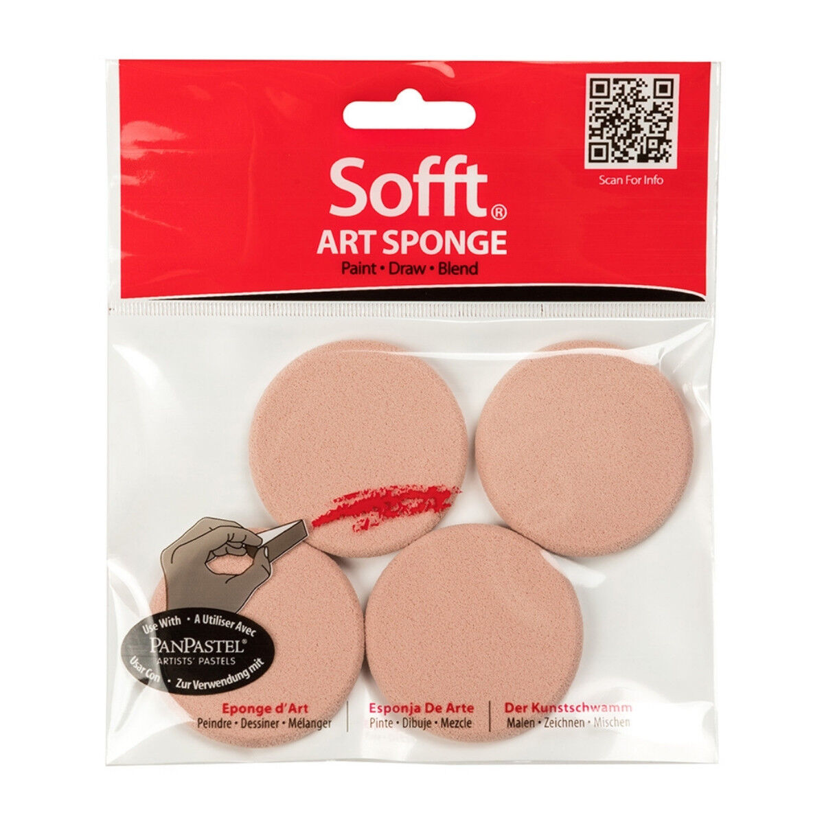 Pan Pastel Sofft Sünger Round 4lü