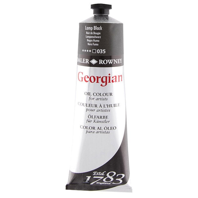 Daler Rowney Georgian Yağlı Boya 225ml 035 Lamp Black