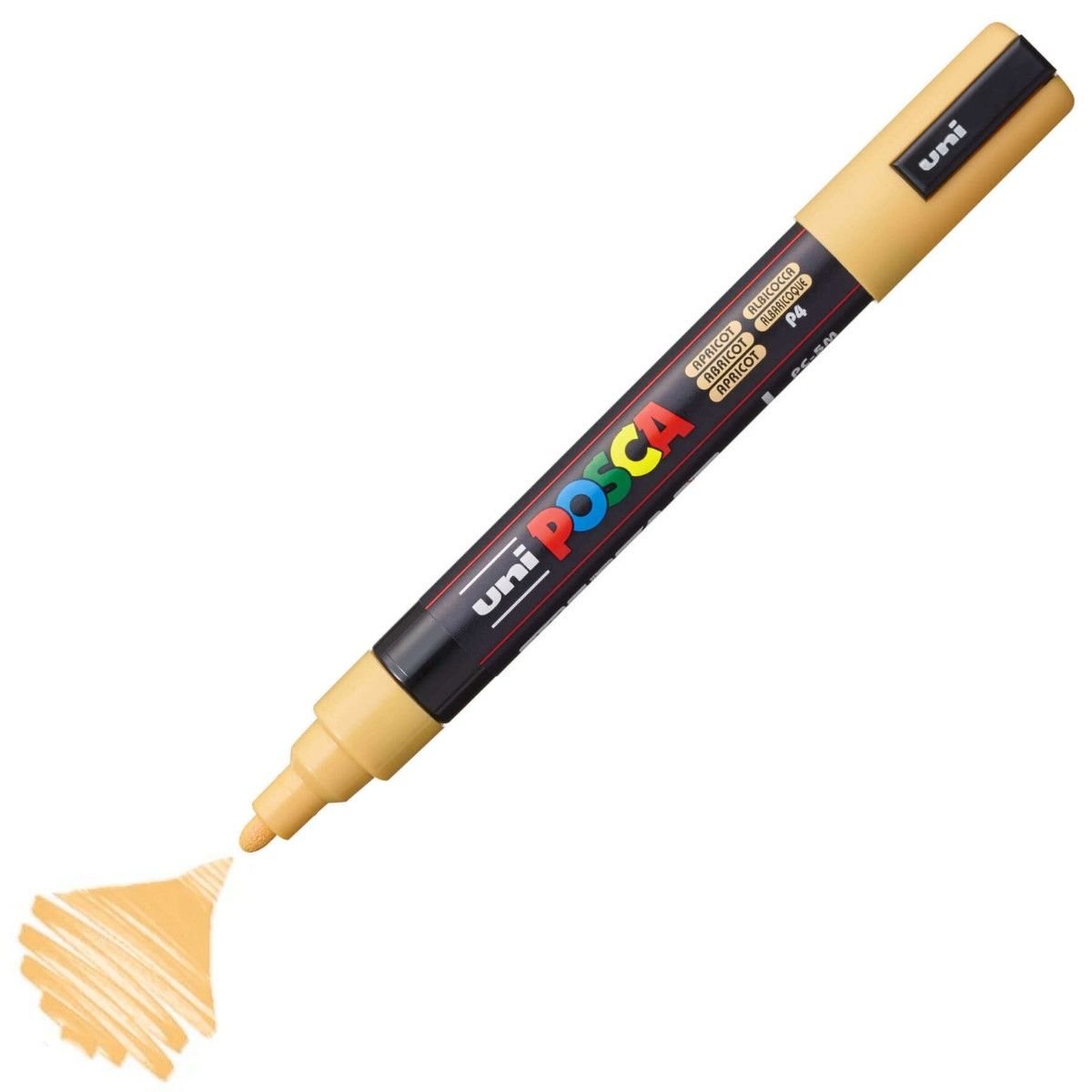 Uni Posca Su Bazlı Marker PC-5M 1.8-2.5mm P4 Apricot