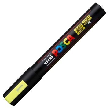 Uni Posca Su Bazlı Marker PC-5M 1.8-2.5mm F2 Fluorescent Yellow